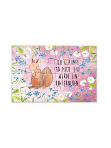 Mr. & Mrs. Panda Головоломка «Единорог Вера» с надписью пастельно-красного цвета