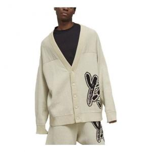 Кардиган adidas Y-3 Logo Knit Cardigan 'Off White' IA3110, белый