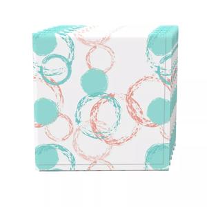 Набор салфеток из 4 шт., 100% хлопок, круги 20х20 дюймов.