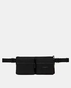 Поясная сумка Джанни Киарини, идеально подходит для ежедневного использования. Изготовлен из нейлона с кожаной отделкой Gianni Chiarini, чёрный
