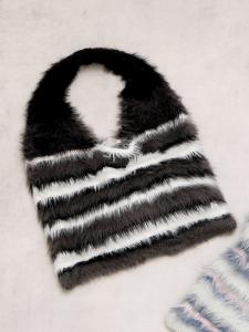 Cachecache / Меховая сумка-тоут с несколькими краями