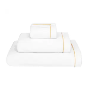 Хлопковое банное полотенце Continental Graccioza, белый/золотой