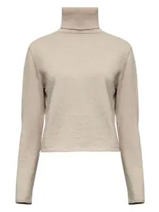 Топ с высоким воротником и длинными рукавами MM6 Maison Margiela, нейтральный