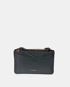 Сумка через плечо Guy Laroche со вставками из черной кожи, чёрный