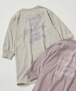 Платье с длинными рукавами из 100% хлопка с принтом «Дьявольская лаборатория» Devirock, цвет 004-Logo 2-L Gray