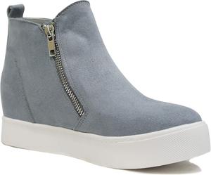 Женские слипоны Soda Taylor из нубука с высоким верхом, Steel Blue