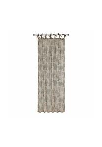 Штора Дедвен лен/серый Loberon, размер: ширина 140см, высота 250см.