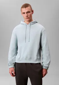Свободная толстовка с капюшоном и пижамный топ из смешанной ткани Calvin Klein, Cloud Blue