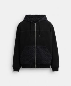 Джинсовая куртка на молнии Signature Denim Zip Jacket