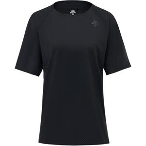 Женская беговая футболка Descente, bk-bk