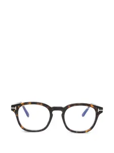 Солнцезащитные очки в квадратной оправе Tom Ford, коричневый