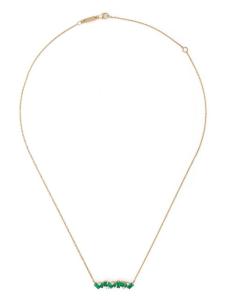 Колье Frenzy из желтого золота с бриллиантами и изумрудами Suzanne Kalan, золотой