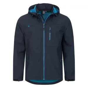 Куртка DEPROC Active softshell "LAC SIMARD Men", со съемным капюшоном, цвет морской волны