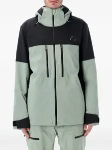 Лыжная куртка с капюшоном на молнии The North Face, зеленый