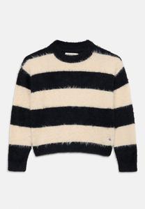 Джемпер Calvin Klein Jeans STRIPE SWEATER, Whitecap Gray/Black/Off-White