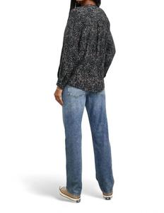 Темно-серая блузка с длинными рукавами с анималистическим принтом Hillary Rails