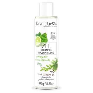Гель для ванны и душа - можжевельник с бергамотом, 250 г Krynickie Spa