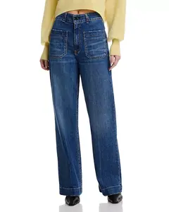 Джинсы с высокой посадкой Sailor в Ганнисоне Askk Ny, синий