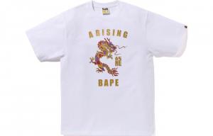Футболка с блестками BAPE Year Of Dragon A Bathing Ape, черный