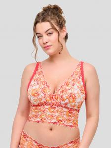 Никогда не говори никогда бюстгальтер-бралетт Curvy с глубоким вырезом Cosabella, мультиколор