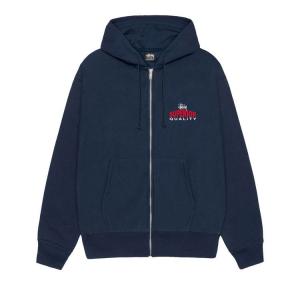 Худи Stussy Superior Quality Zip Hoodie, Navy