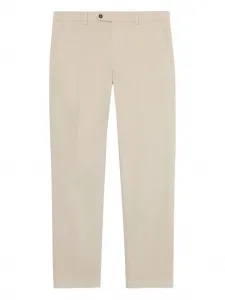 Брюки из хлопкового смешанного материала Brooks Brothers, нейтральный