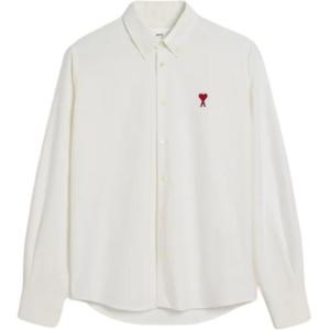 Ami Paris Ami De Coeur Футболка с вышитым логотипом AMIPARIS, белая