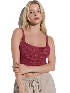 No Matter What Топ вязаный 'Kadın' в темно-розовом