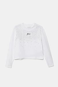 Детский лонгслив Guess, белый