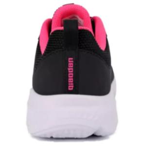 Амортизирующие износостойкие низкие кроссовки для бега женские Black Pink QIAODAN, черный/неоново-розовый