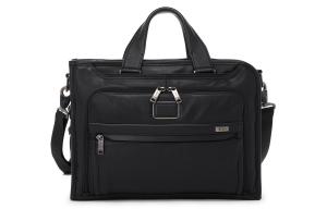 TUMI Кожаный портфель, наплечная сумка, сумка через плечо, мужская черная сумка