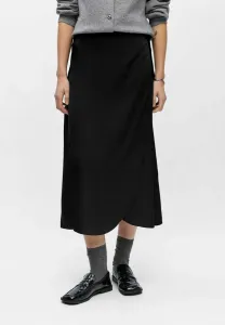 Юбка миди а-силуэта Object, Black