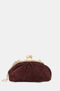 Замшевая сумочка-клатч Answear.LAB, бордовый