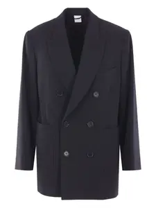 Двубортный пиджак Aspesi, черный