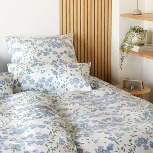 Элегантный комплект постельного белья из трикотажа Мако Спящая красавица, цвет синий, размер 155х220+80х80 Elegante