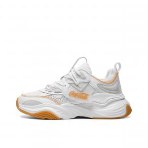 Кроссовки Coca Cola устойчивые к износу увеличивающие рост низкие массивные унисекс Coca-Cola, винтажные бежевые