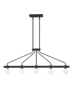 Островная люстра Ravella на 5 ламп Designers Fountain, black