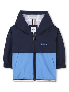Ветровка BOSS Kidswear с цветными блоками, синий