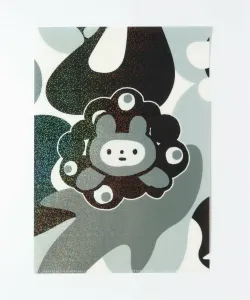 Блестящая прозрачная папка Kikko-chan Monochrome Myakumyaku