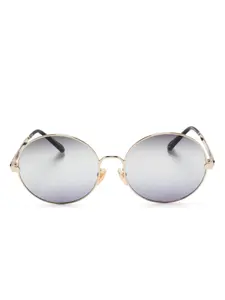 Солнцезащитные очки в круглой оправе Chloé Eyewear, золотой