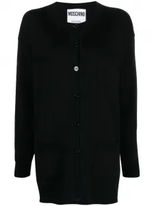 Кардиган с монограммой Moschino, черный