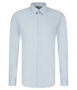 Рубашка slim fit Guess Jeans, небесно-голубой