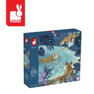 Janod, пазл художественный Встреча тигров, 1000 шт.