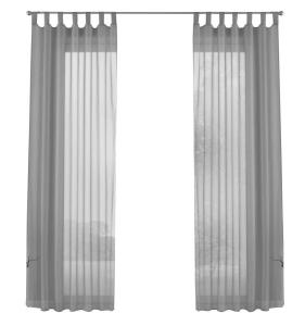 Штора-петля набор вуалей 2 шт Gardinenbox, серый