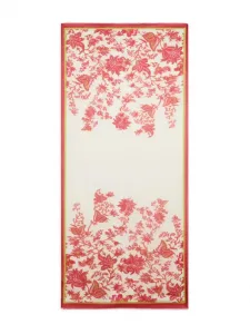 Шарф с цветочным принтом ETRO, бежевый