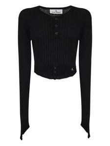 Ребристый топ на пуговицах Vivienne Westwood, черный
