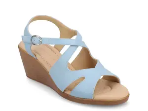 Сандалии Kedzieii Wedge Sandal Journee, Blue