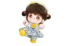 Xilemeng Оригинальная кукла Brand Puffed White Rabbit, хлопковая кукла, кукла для переодевания, плюшевая кукла высотой 20 см