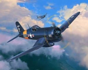 Revell, Набор F4U-4 Corsair, Модельный комплект, 8+