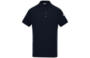 Moncler Мужская поло темно-синего цвета